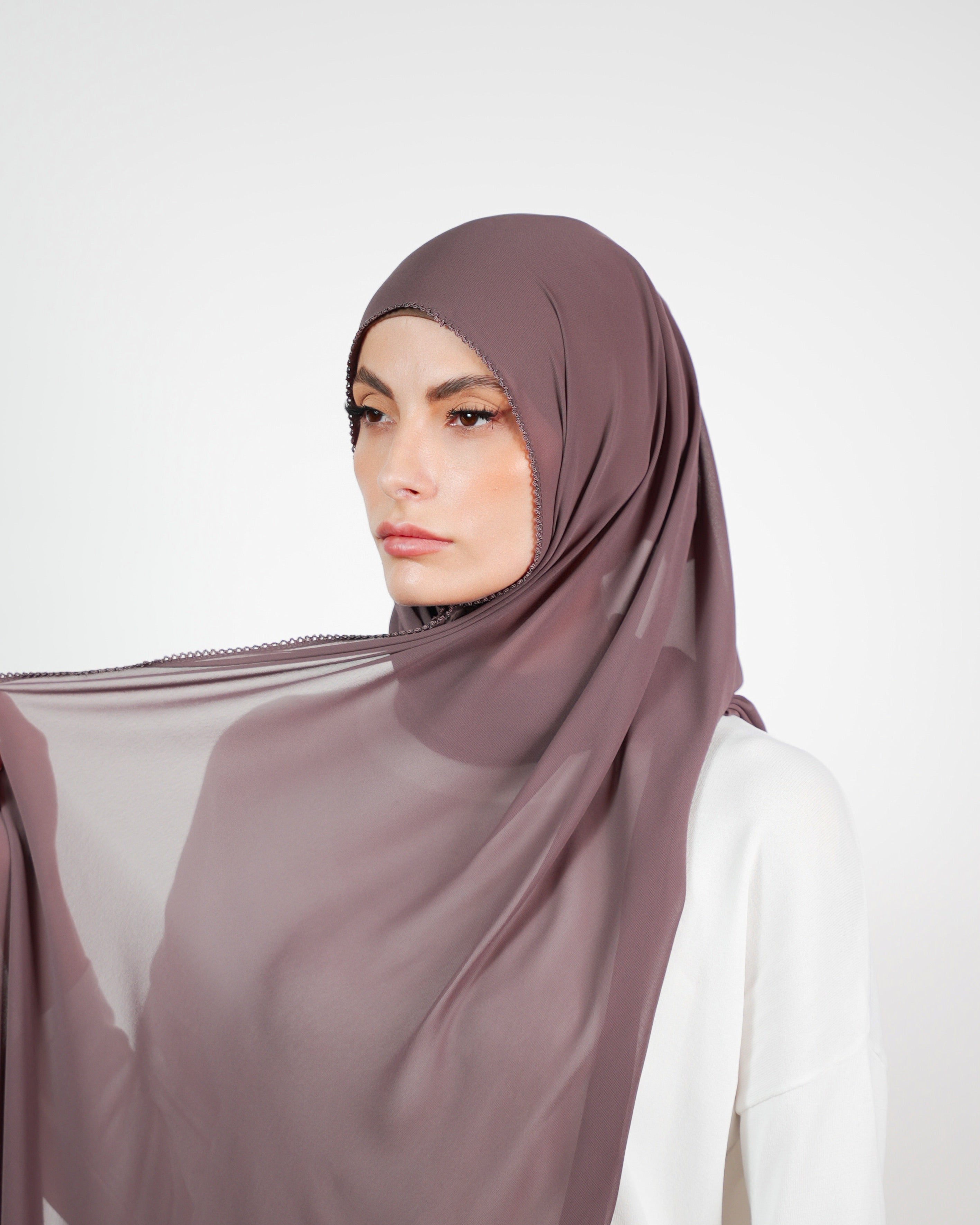 Basic Plain Chiffon Embroidery  Voile