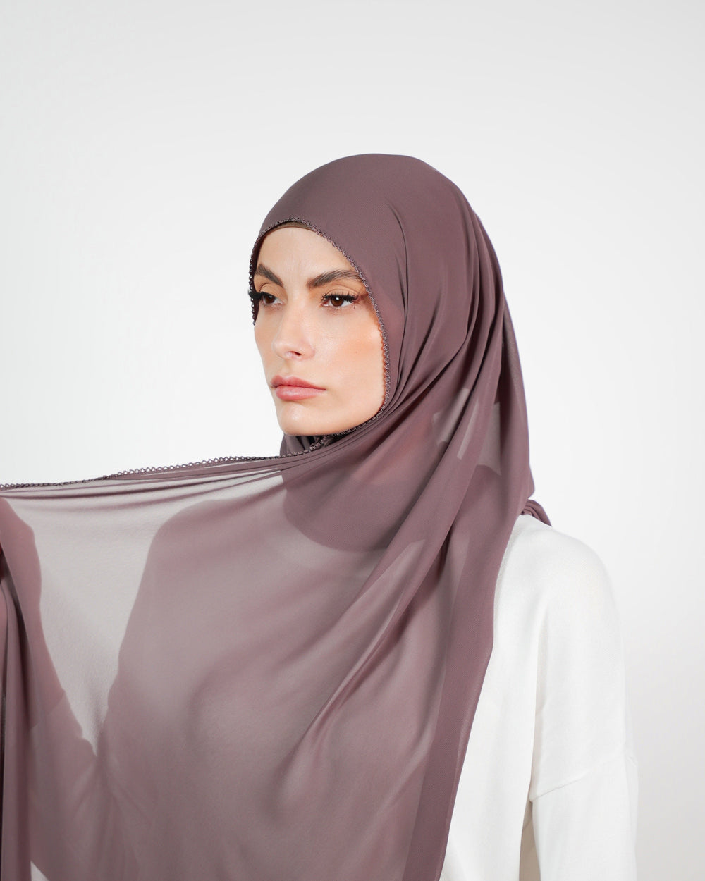 Basic Plain Chiffon Embroidery  Voile