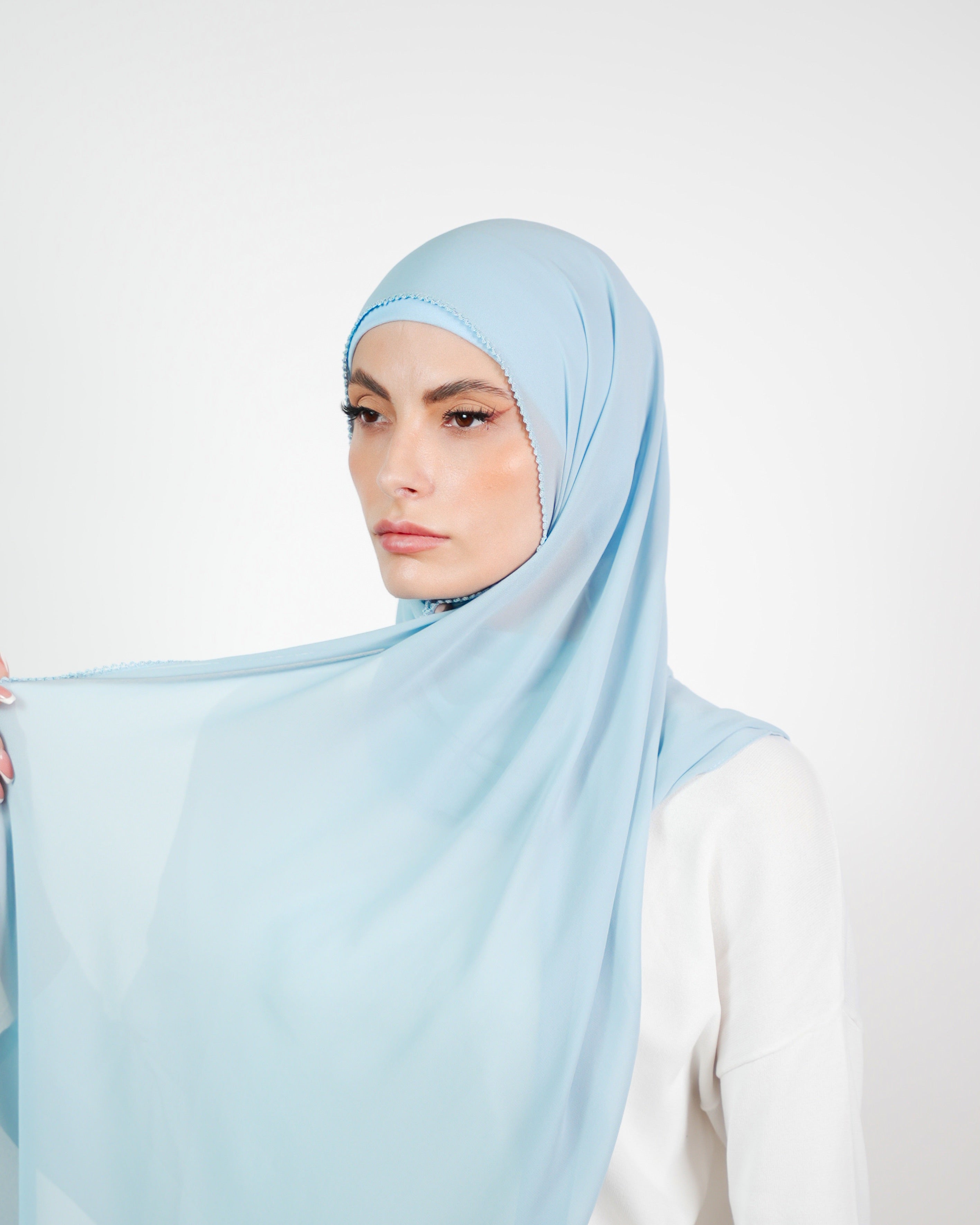 Basic Plain Chiffon Embroidery  Voile