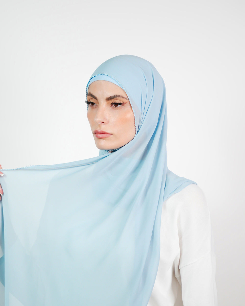 Basic Plain Chiffon Embroidery  Voile