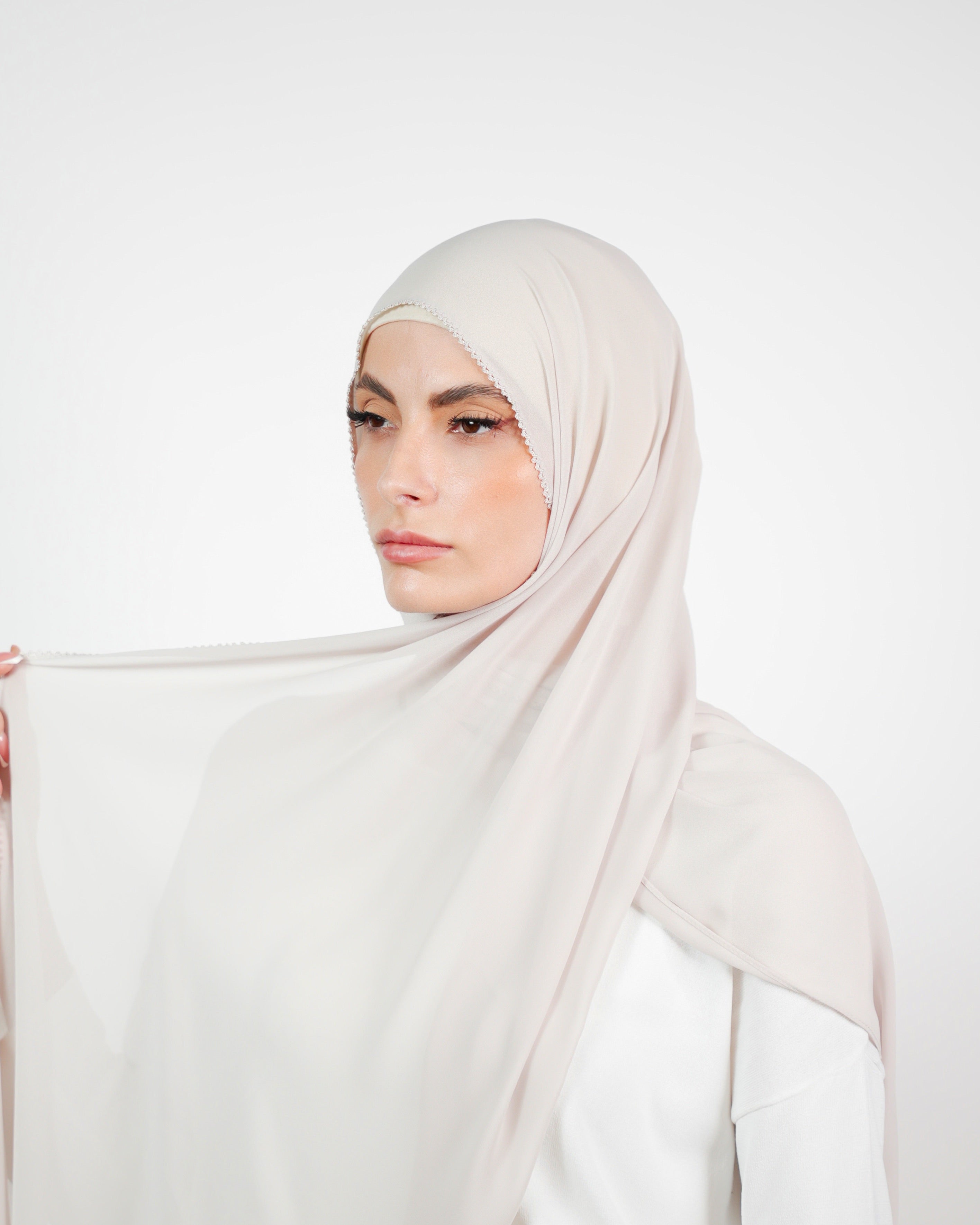 Basic Plain Chiffon Embroidery  Voile
