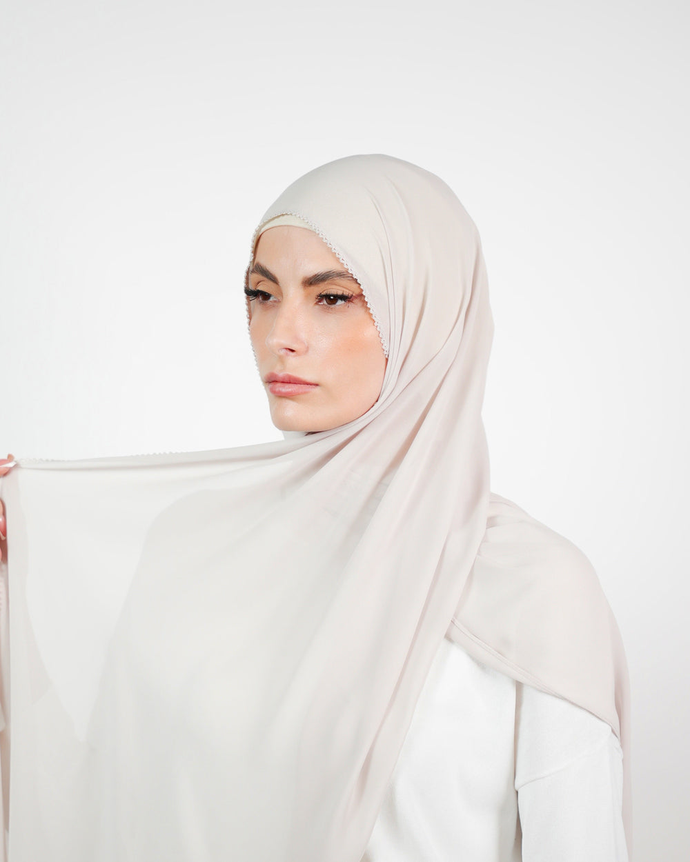 Basic Plain Chiffon Embroidery  Voile