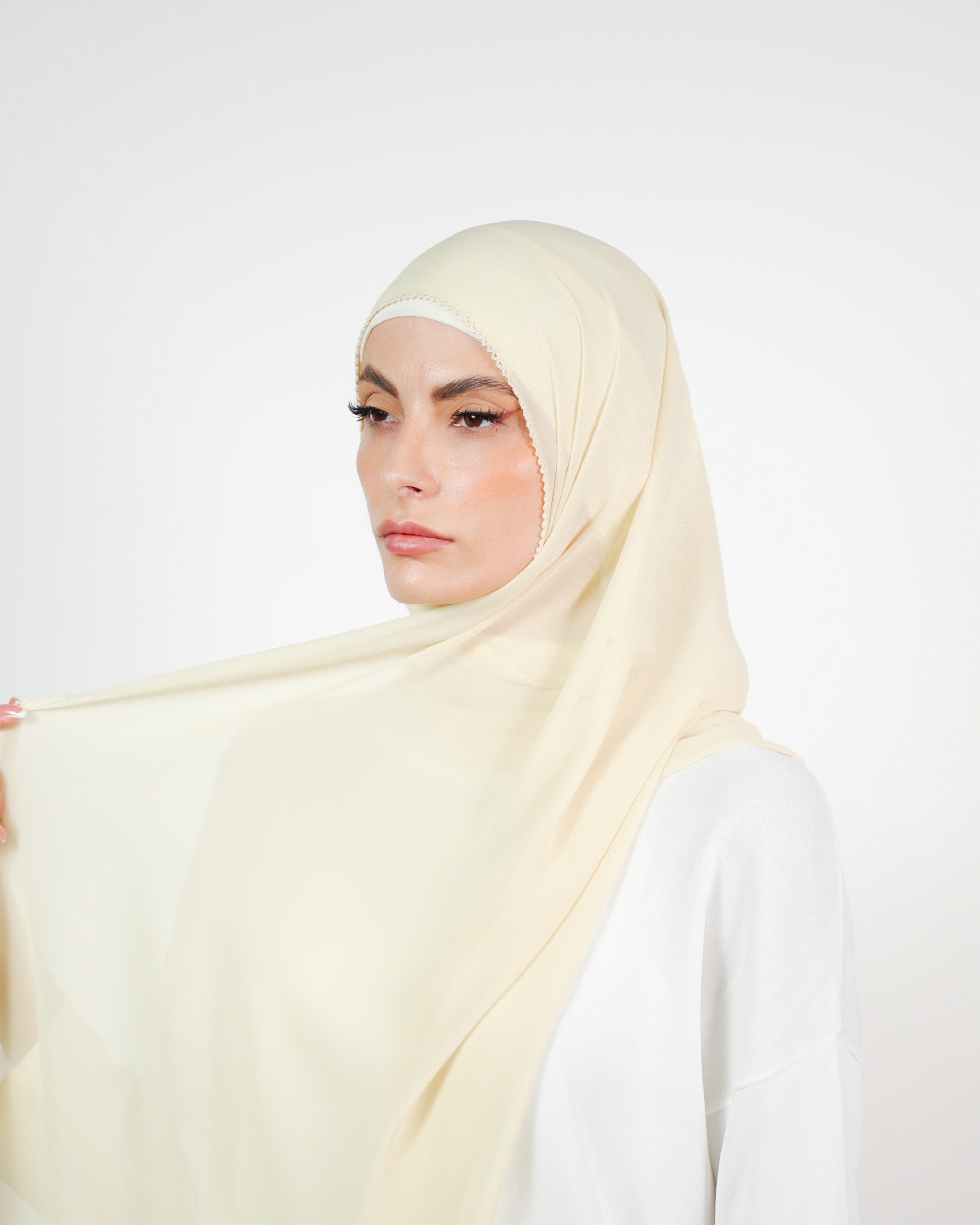 Basic Plain Chiffon Embroidery  Voile