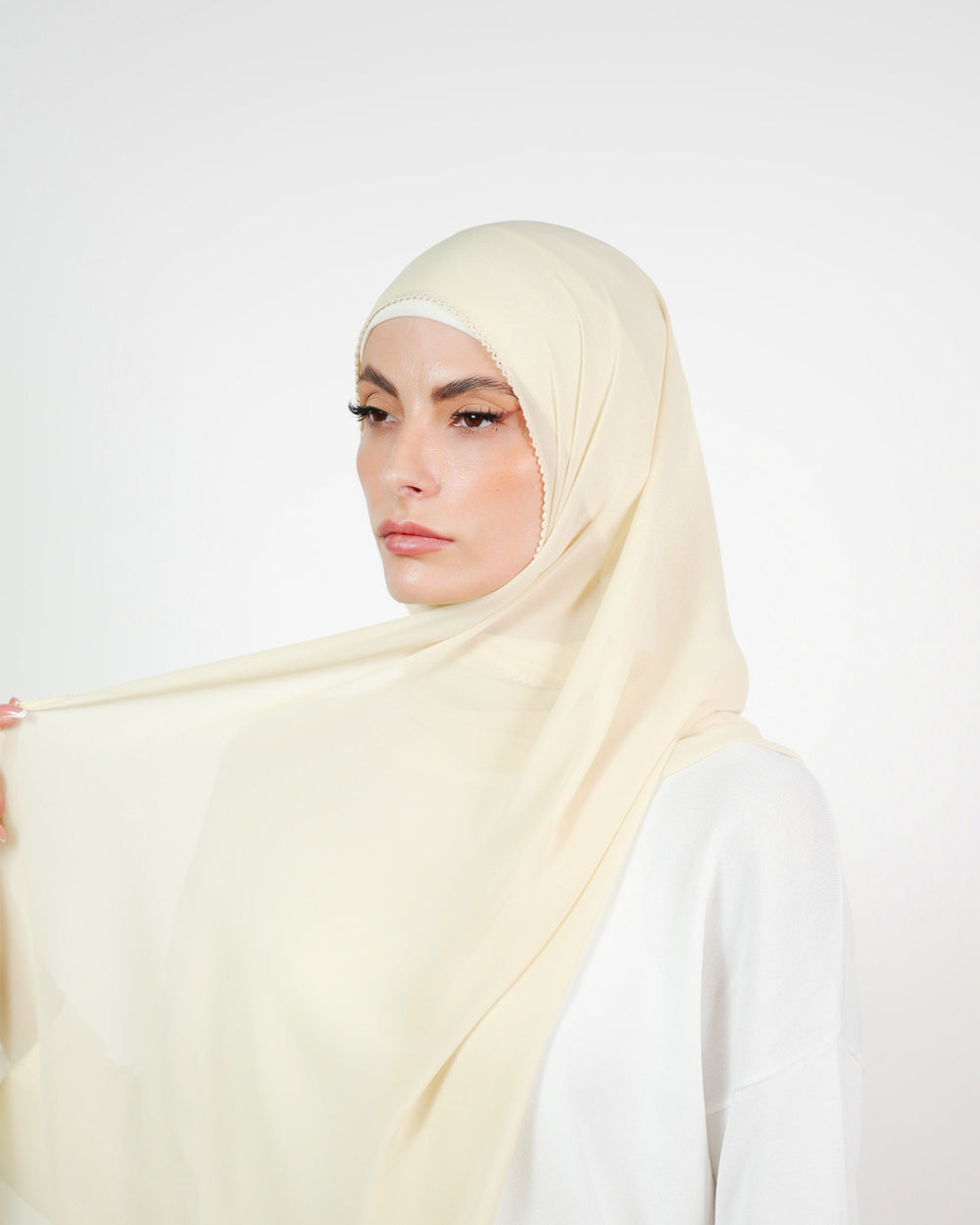 Basic Plain Chiffon Embroidery  Voile