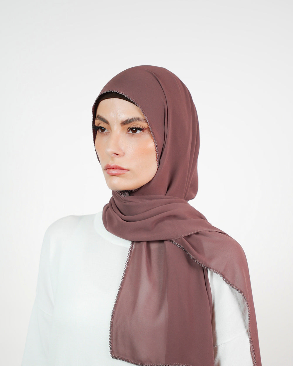 Basic Plain Chiffon Embroidery  Voile