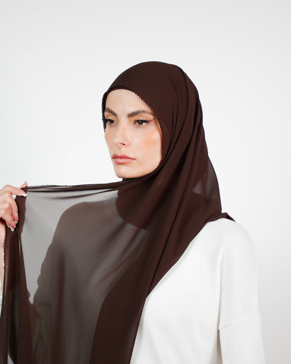 Basic Plain Chiffon Embroidery  Voile