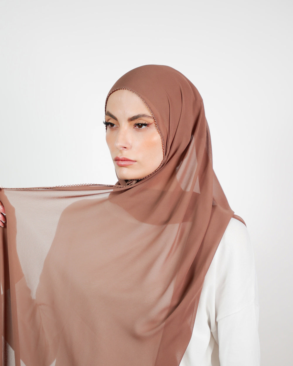 Basic Plain Chiffon Embroidery  Voile