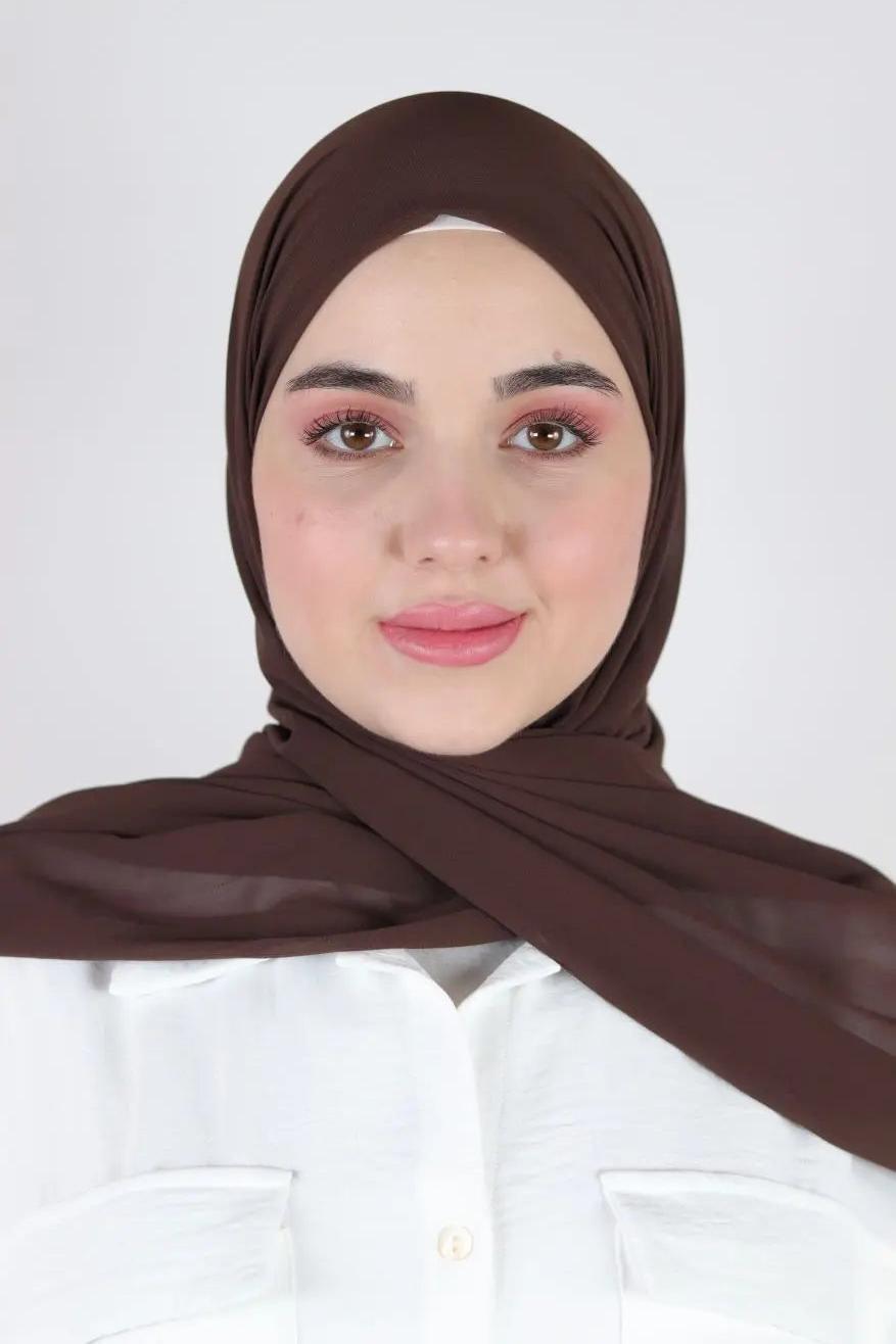 Basic Plain Chiffon Scarf Voile Fashion