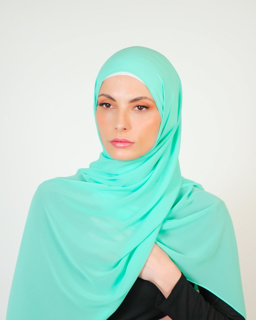 Basic Plain Chiffon Scarf  Voile