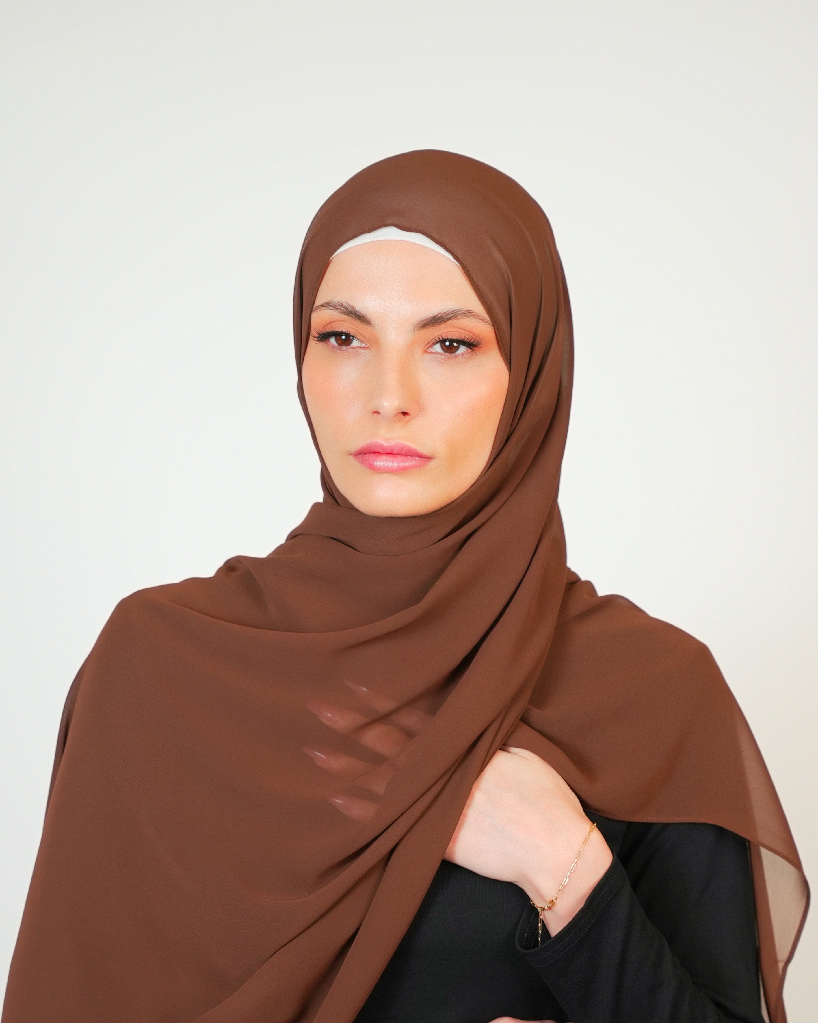 Basic Plain Chiffon Scarf  Voile