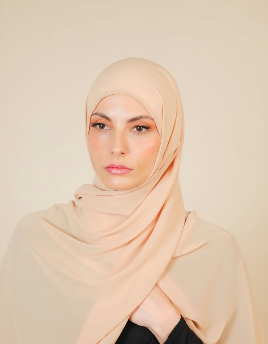 Basic Plain Chiffon Scarf  Voile
