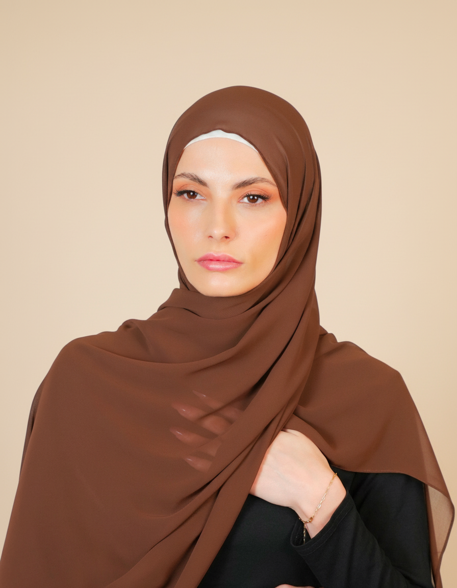 Basic Plain Chiffon Scarf  Voile