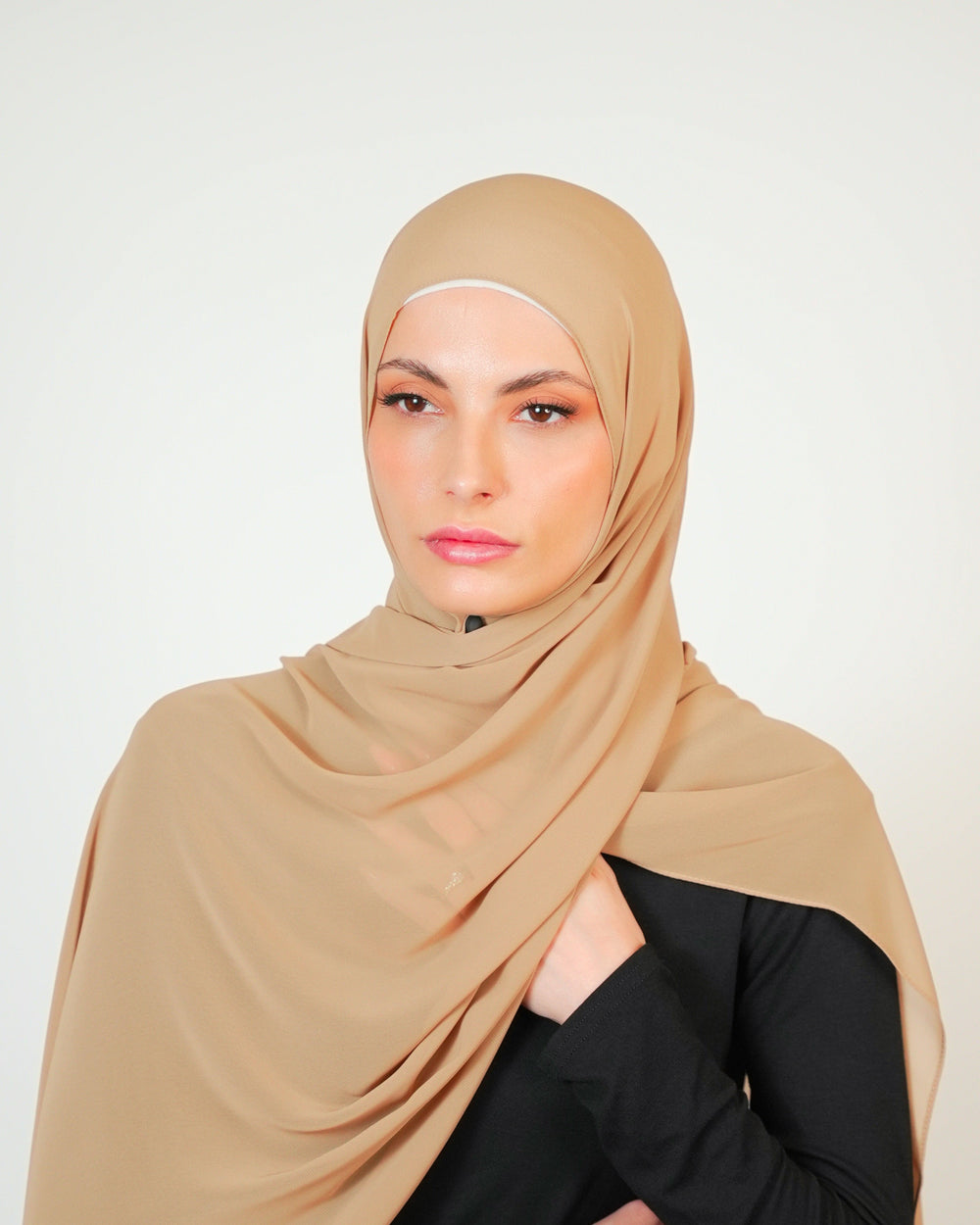 Basic Plain Chiffon Scarf  Voile