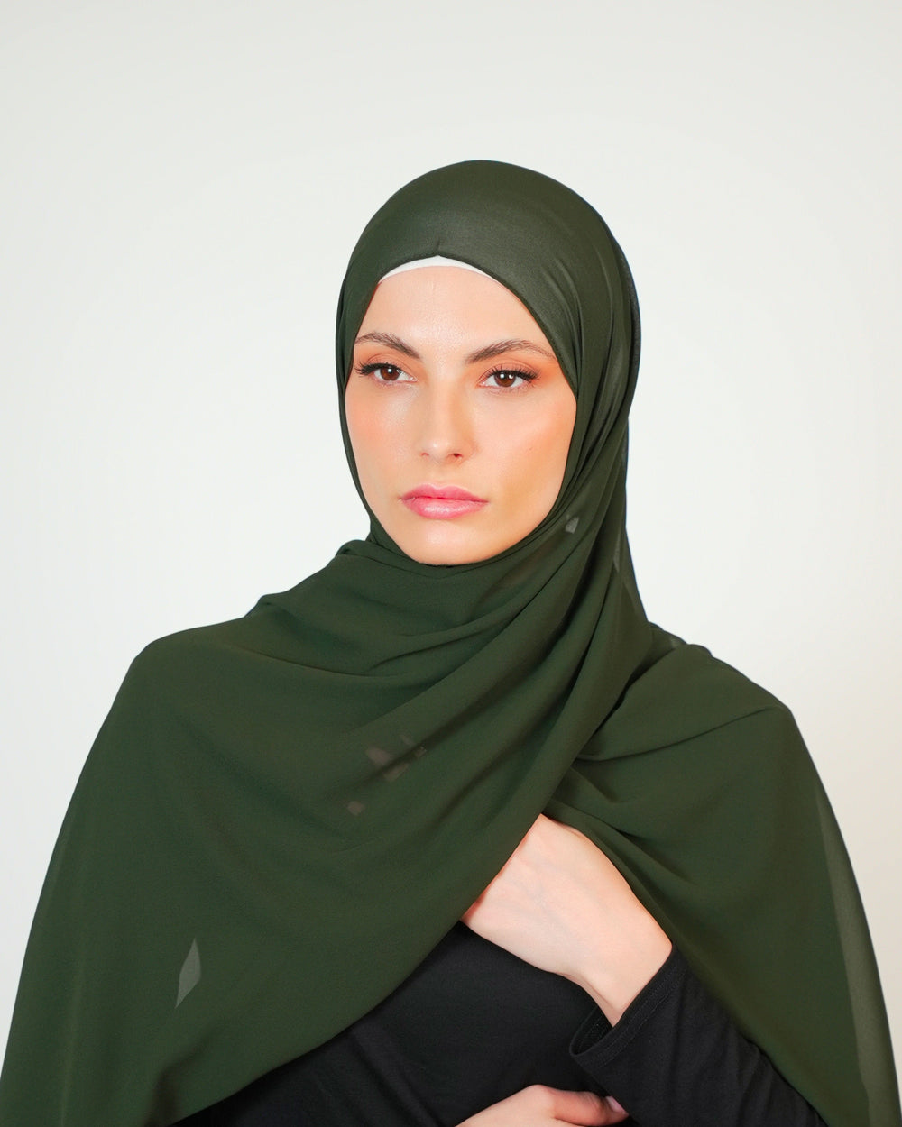 Basic Plain Chiffon Scarf  Voile