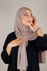 Patterned Cotton Hijab  Voile