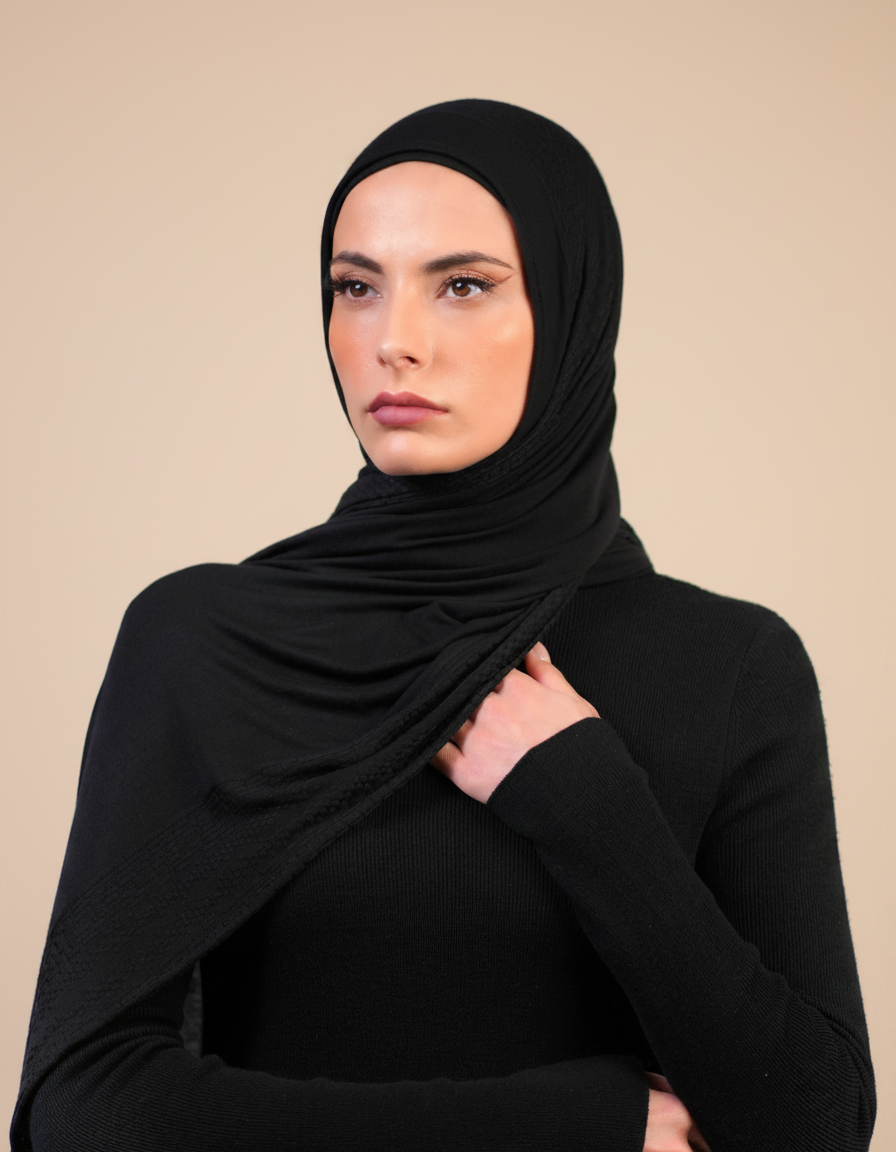 Patterned Double Stretch  Voile