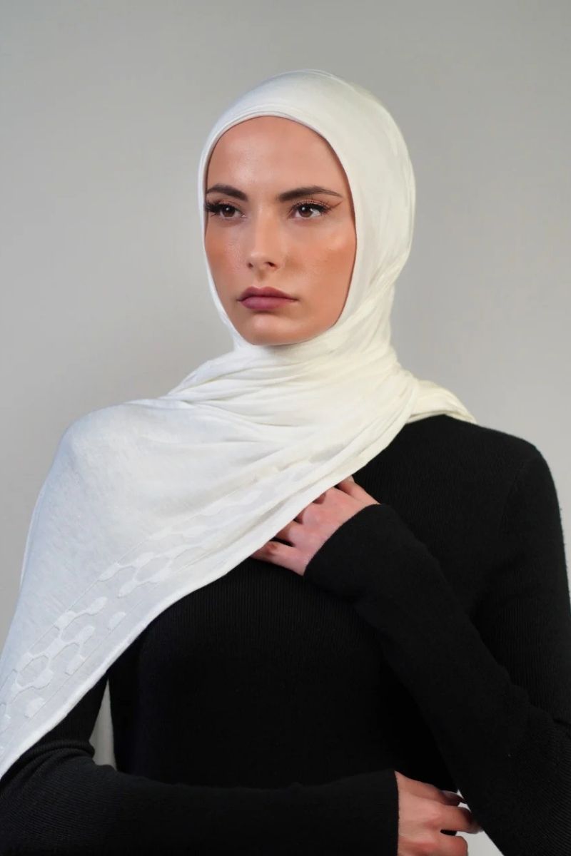 Patterned Double Stretch  Voile