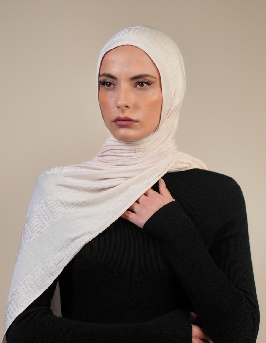 Patterned Double Stretch  Voile