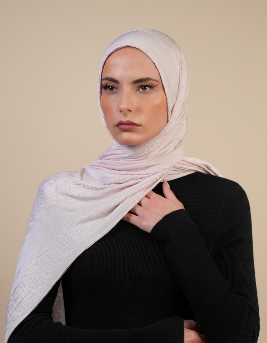 Patterned Double Stretch  Voile