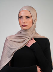 Patterned Double Stretch  Voile