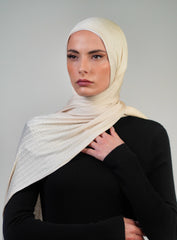 Patterned Double Stretch  Voile