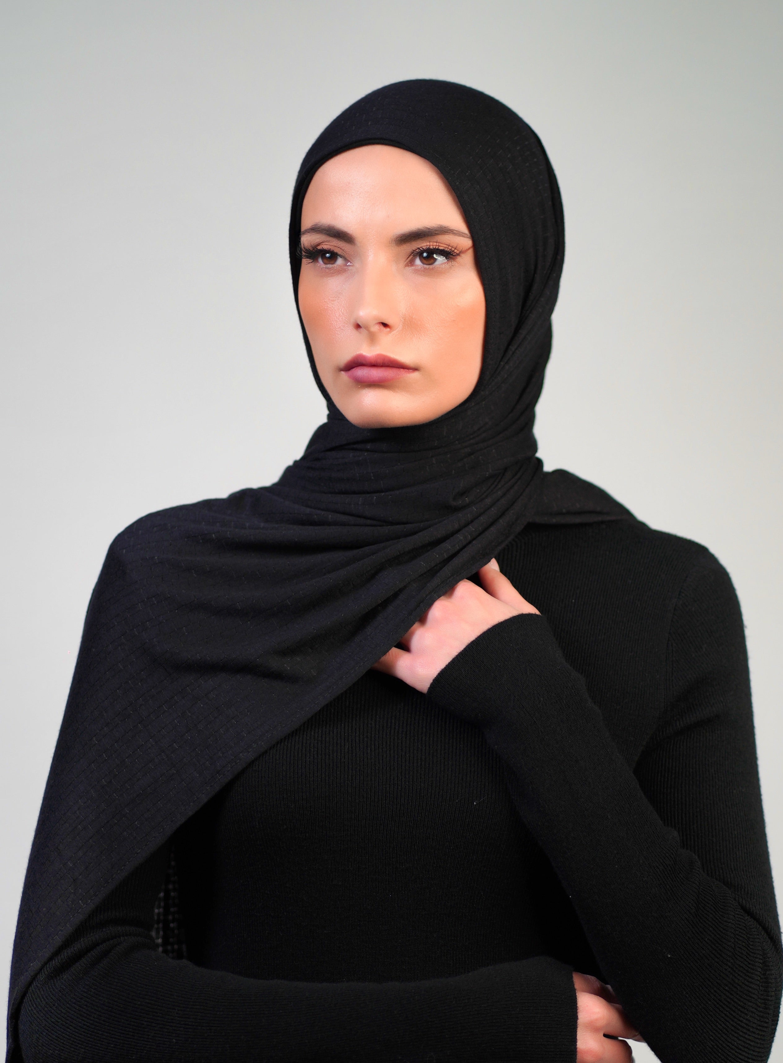 Patterned Double Stretch  Voile