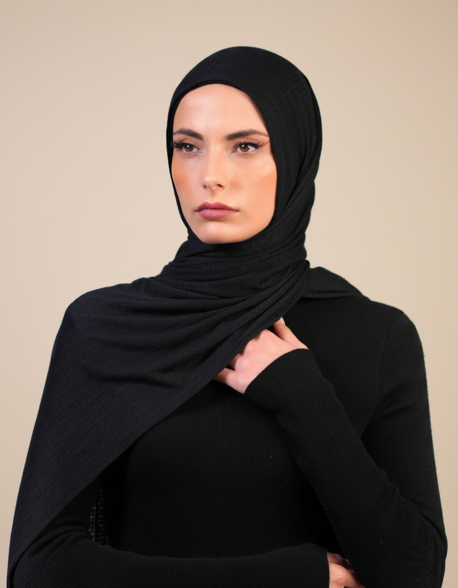 Patterned Double Stretch  Voile