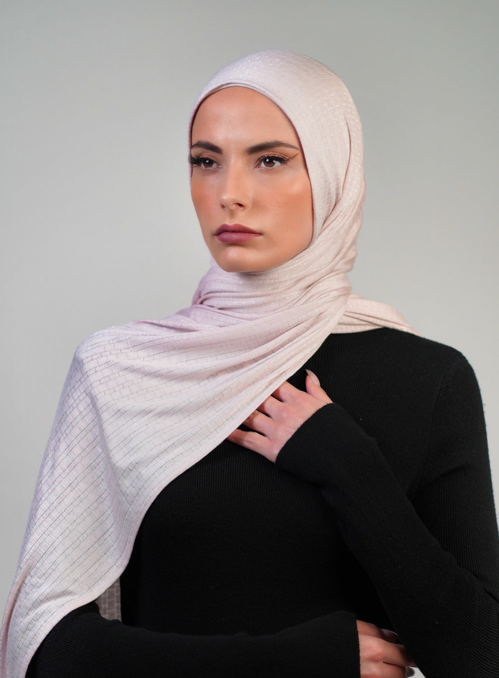 Patterned Double Stretch  Voile