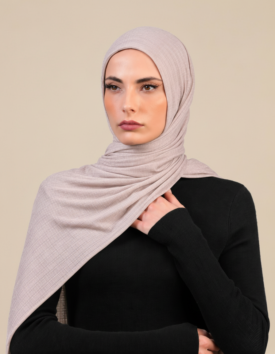 Patterned Double Stretch  Voile