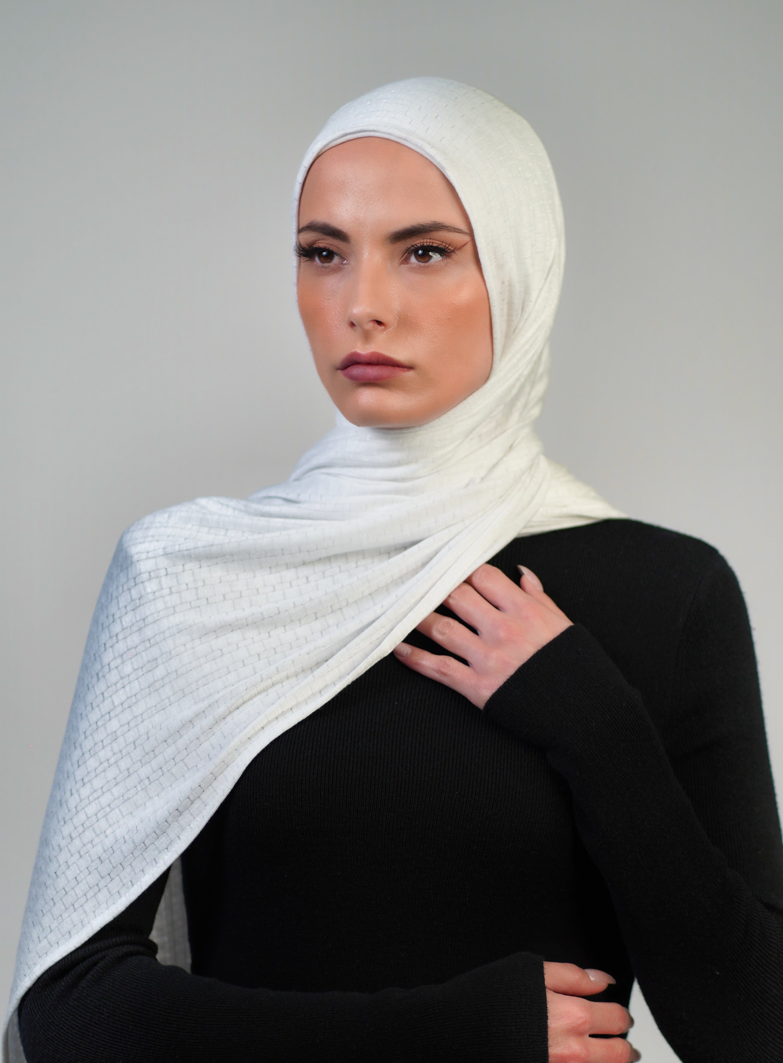 Patterned Double Stretch  Voile