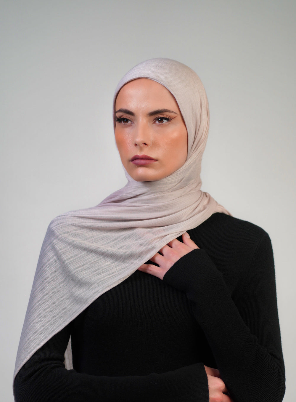 Striped Double Stretch  Voile