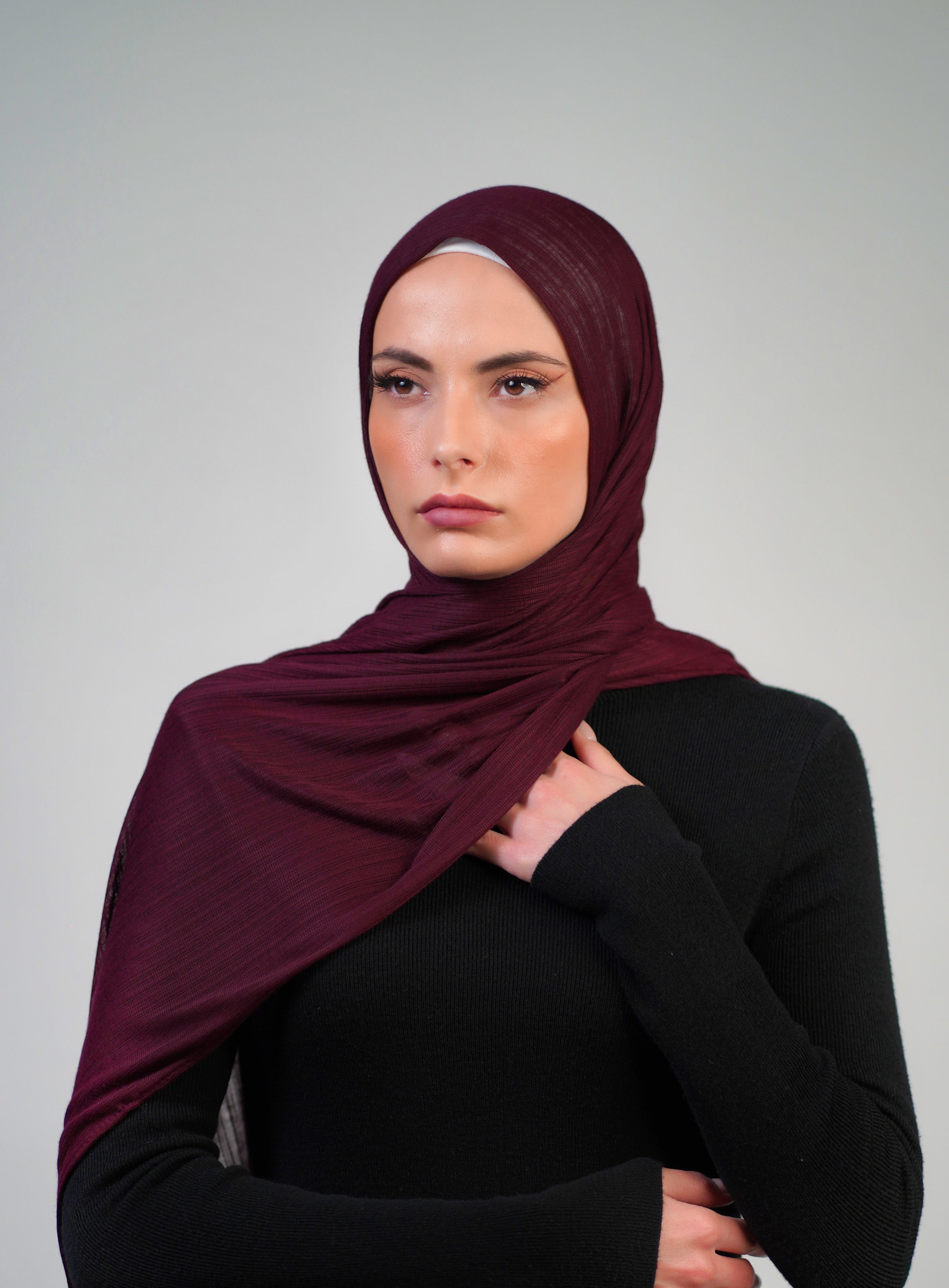 Striped Double Stretch  Voile