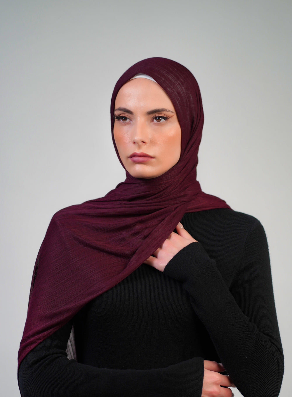 Striped Double Stretch  Voile