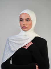 Striped Double Stretch  Voile