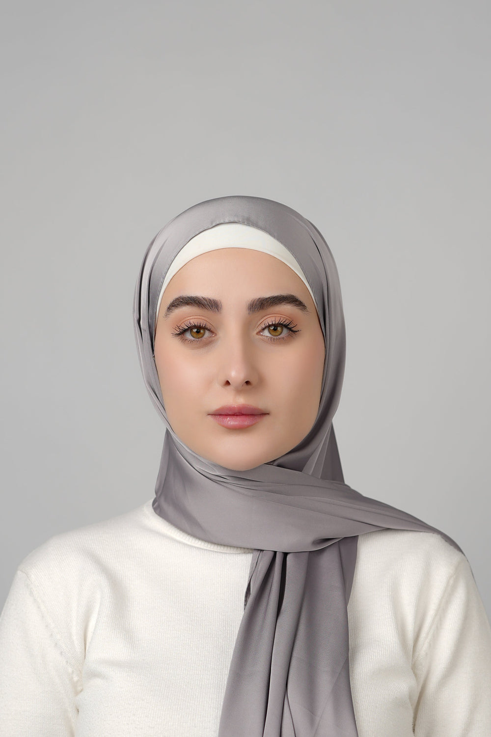 Plain Satin Hijab  Voile