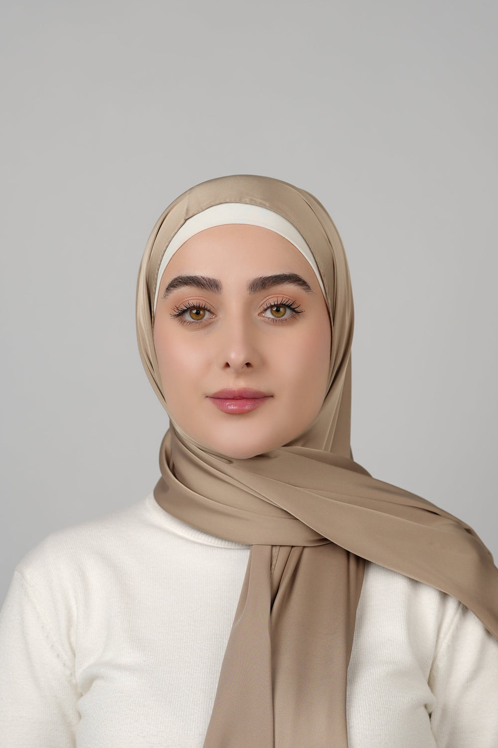 Plain Satin Hijab  Voile