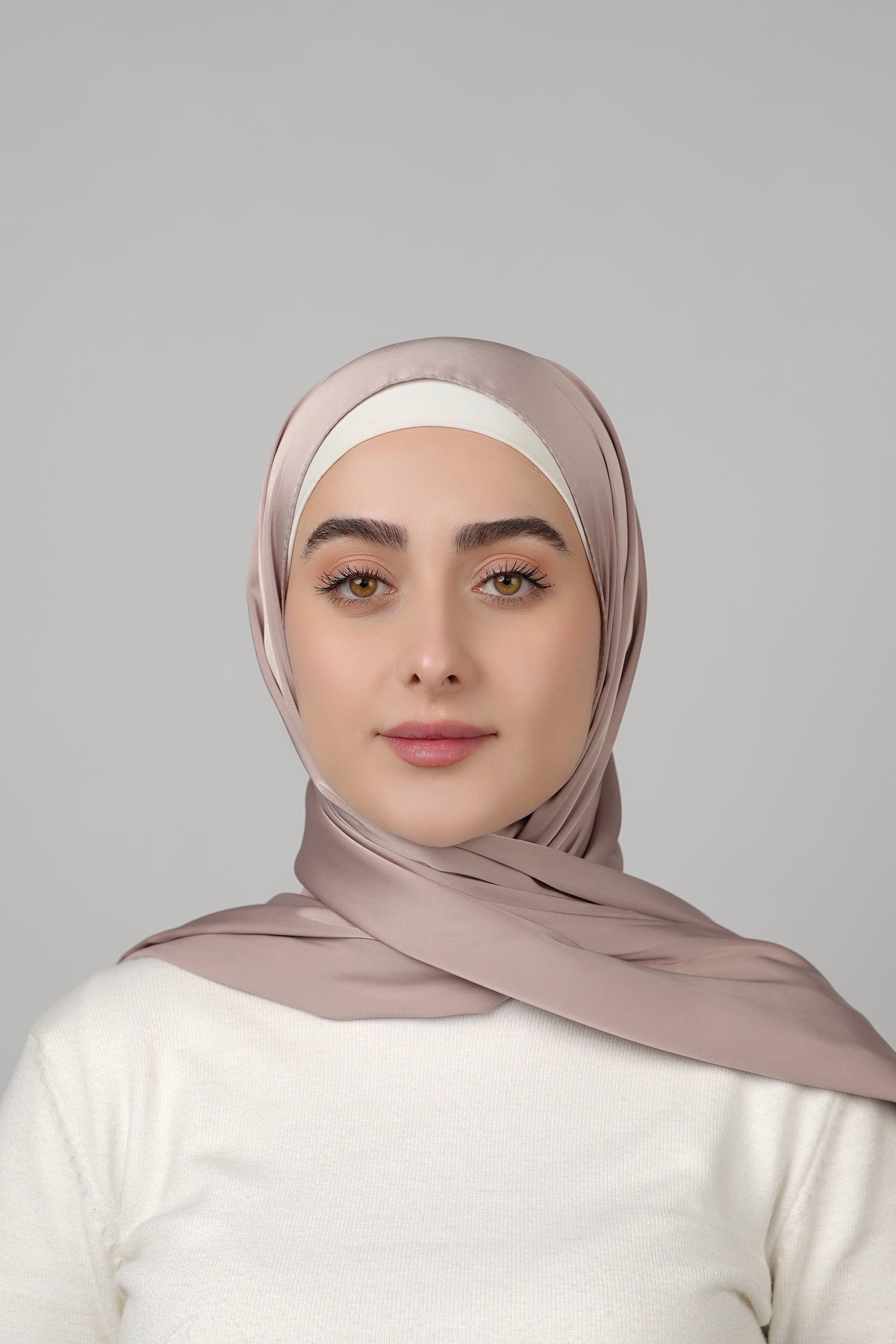 Plain Satin Hijab  Voile