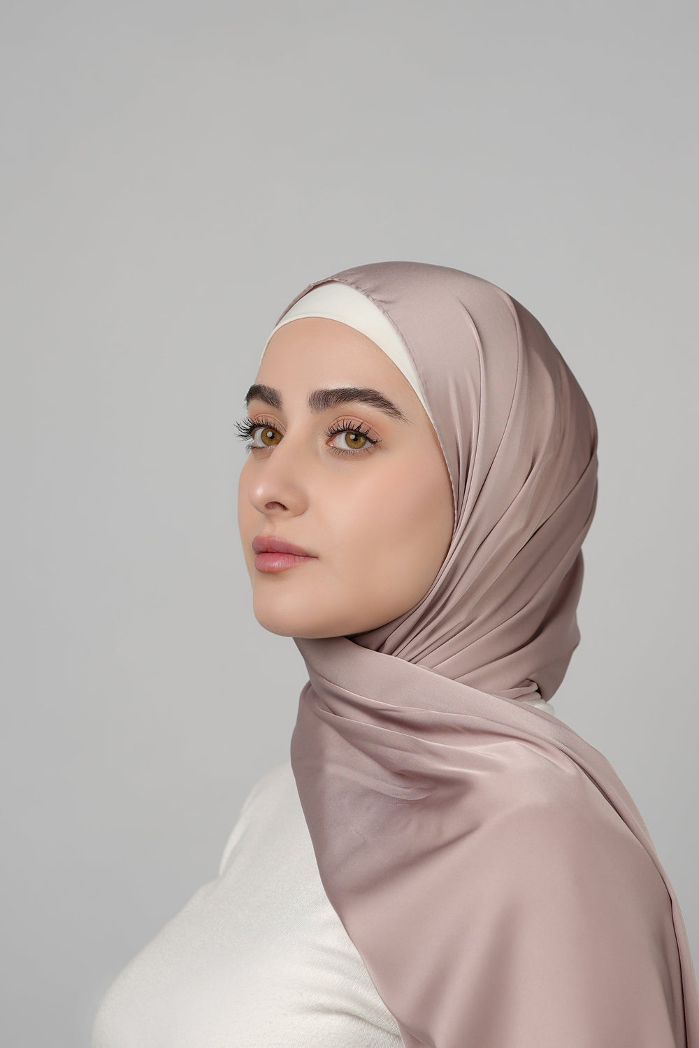 Plain Satin Hijab  Voile