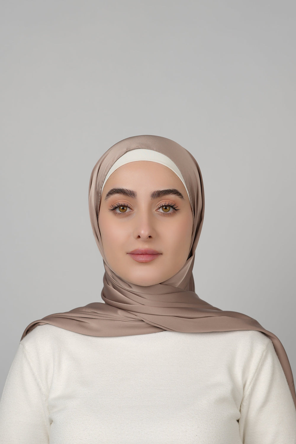 Plain Satin Hijab  Voile