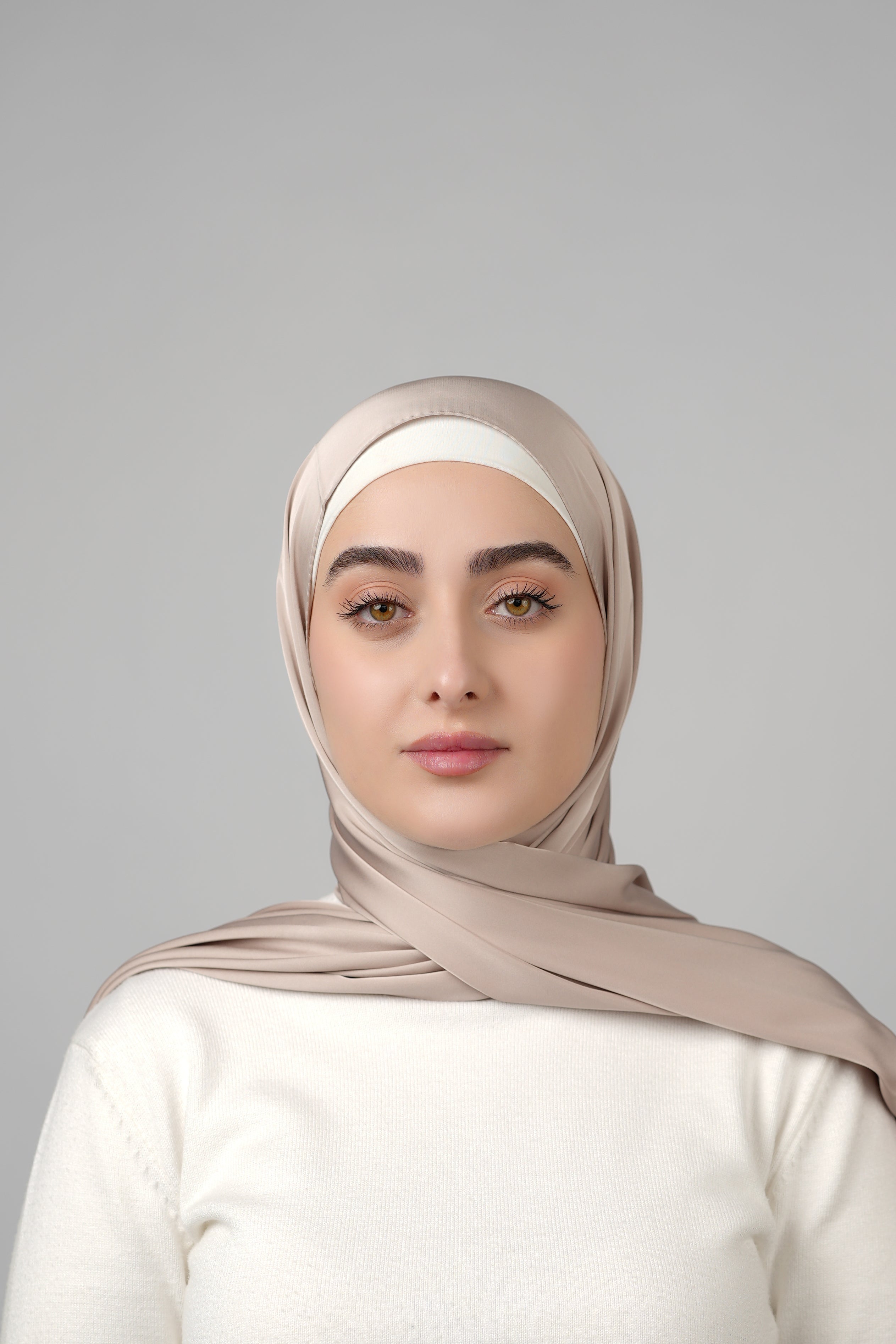 Plain Satin Hijab  Voile