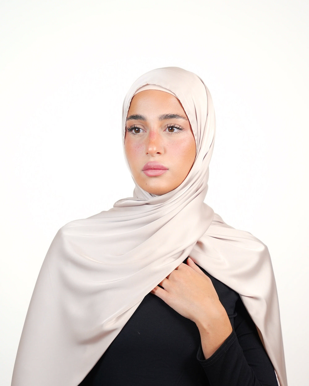 Plain Satin Hijab  Voile