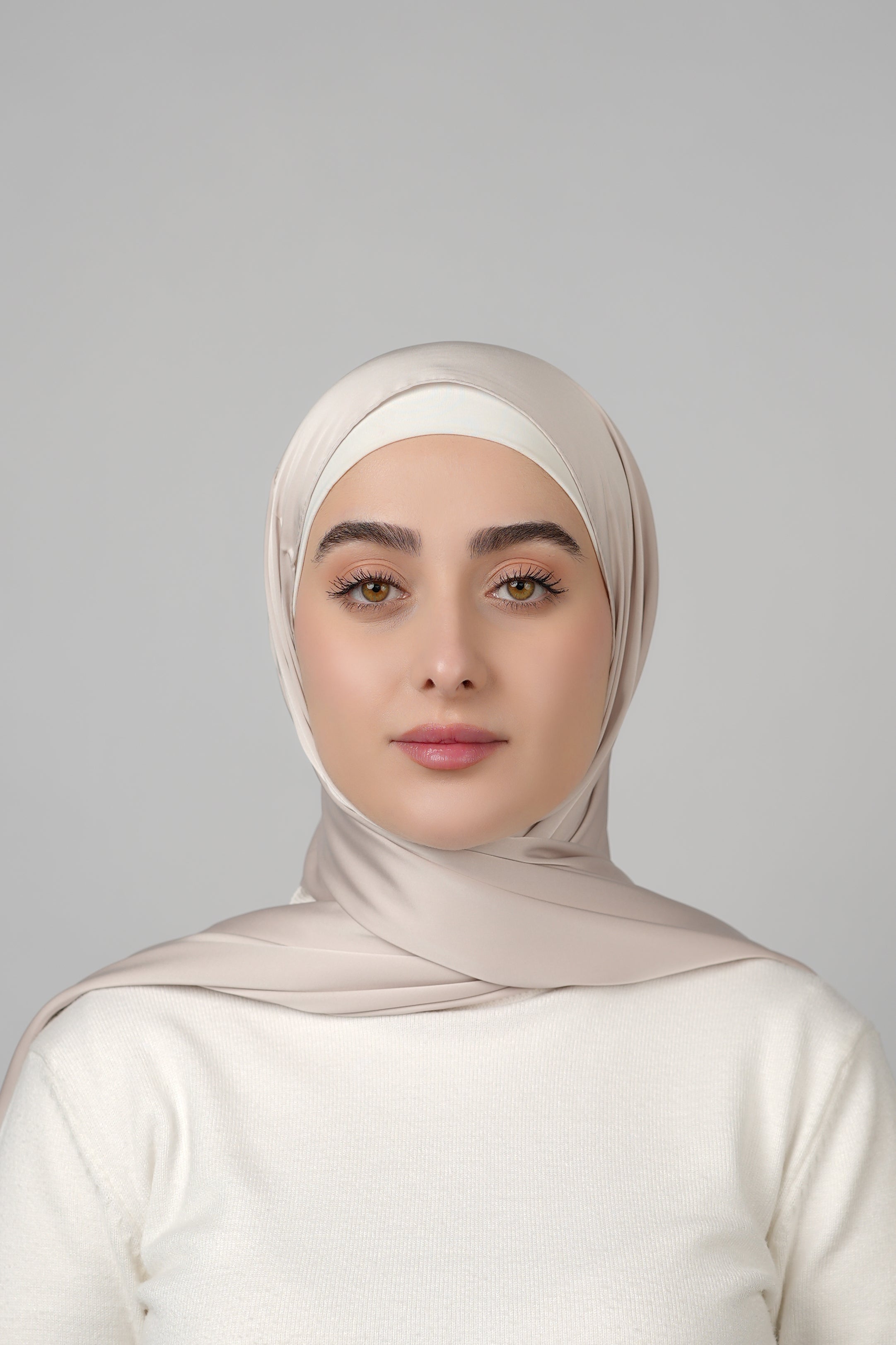 Plain Satin Hijab  Voile