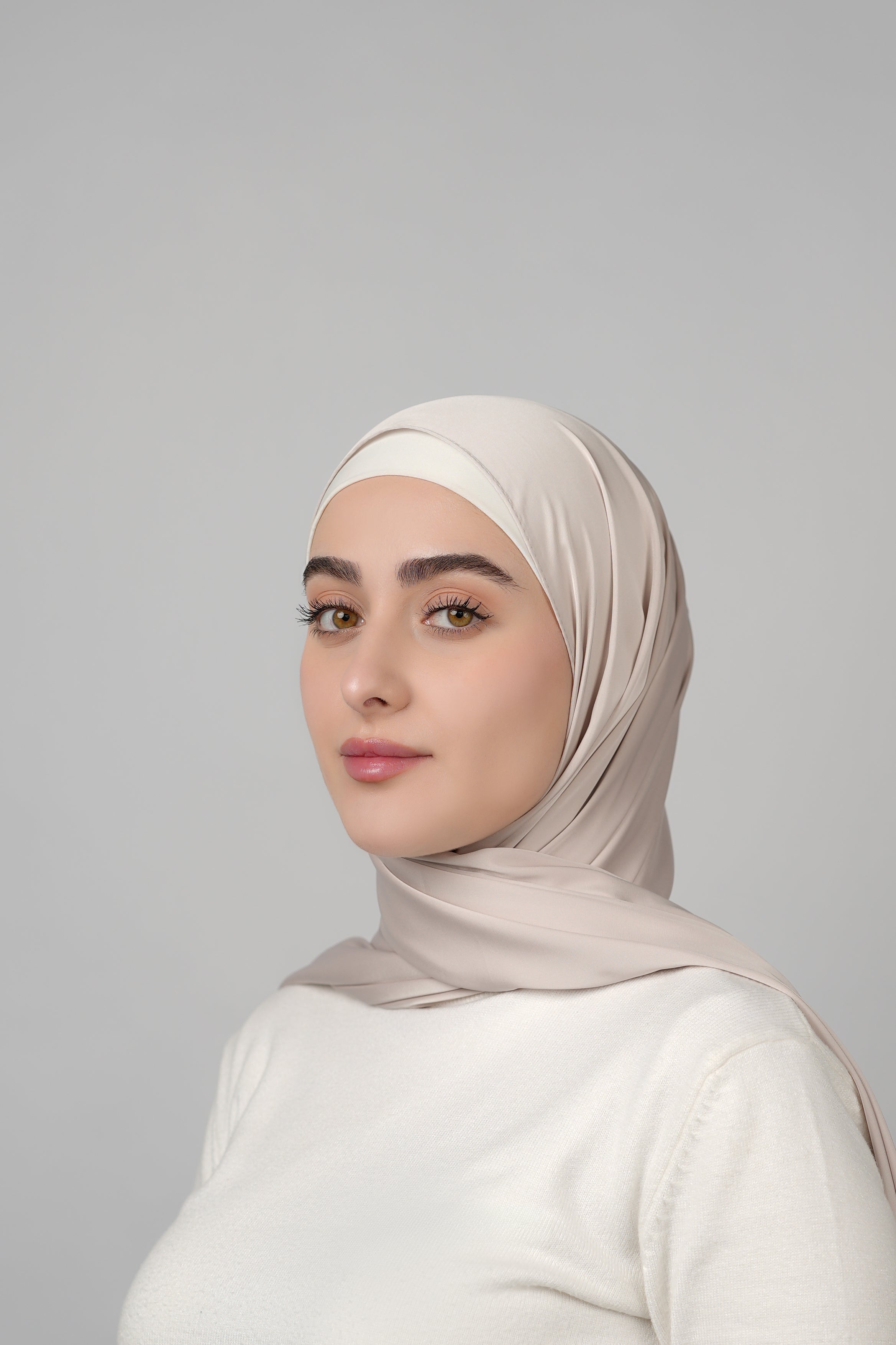 Plain Satin Hijab  Voile