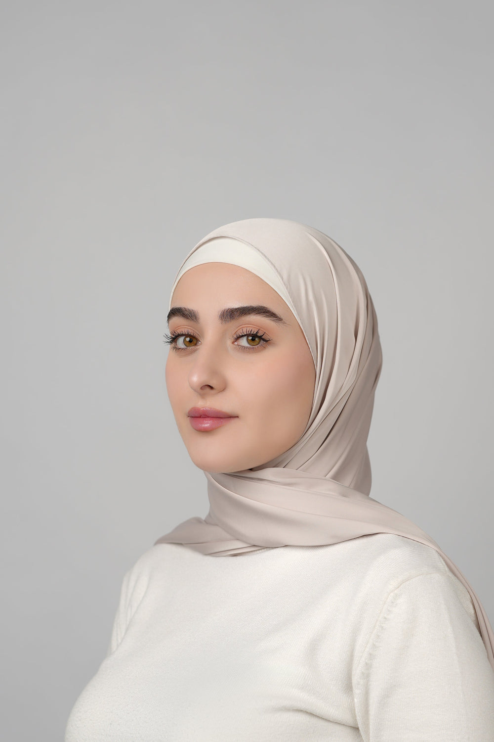 Plain Satin Hijab  Voile