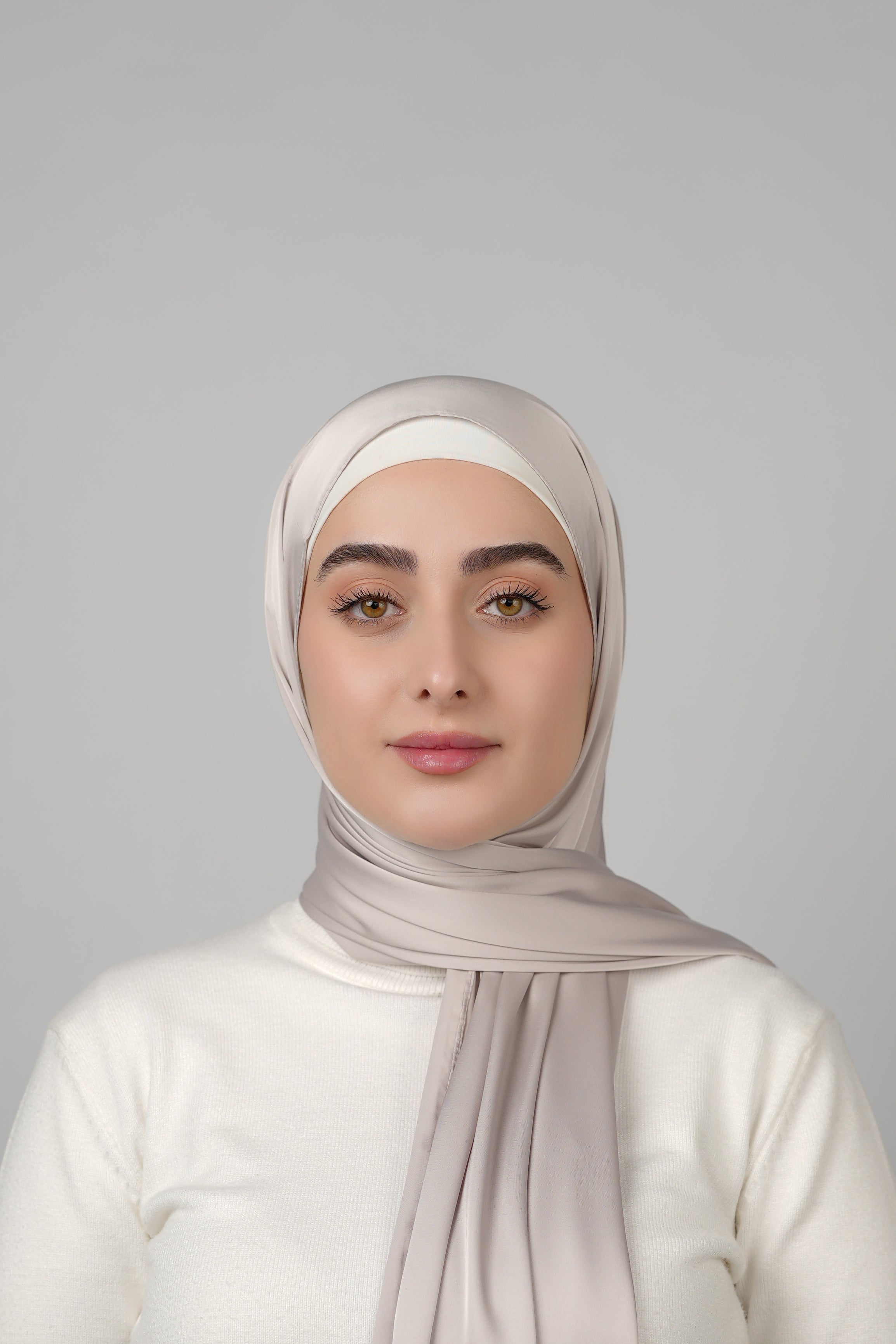 Plain Satin Hijab  Voile