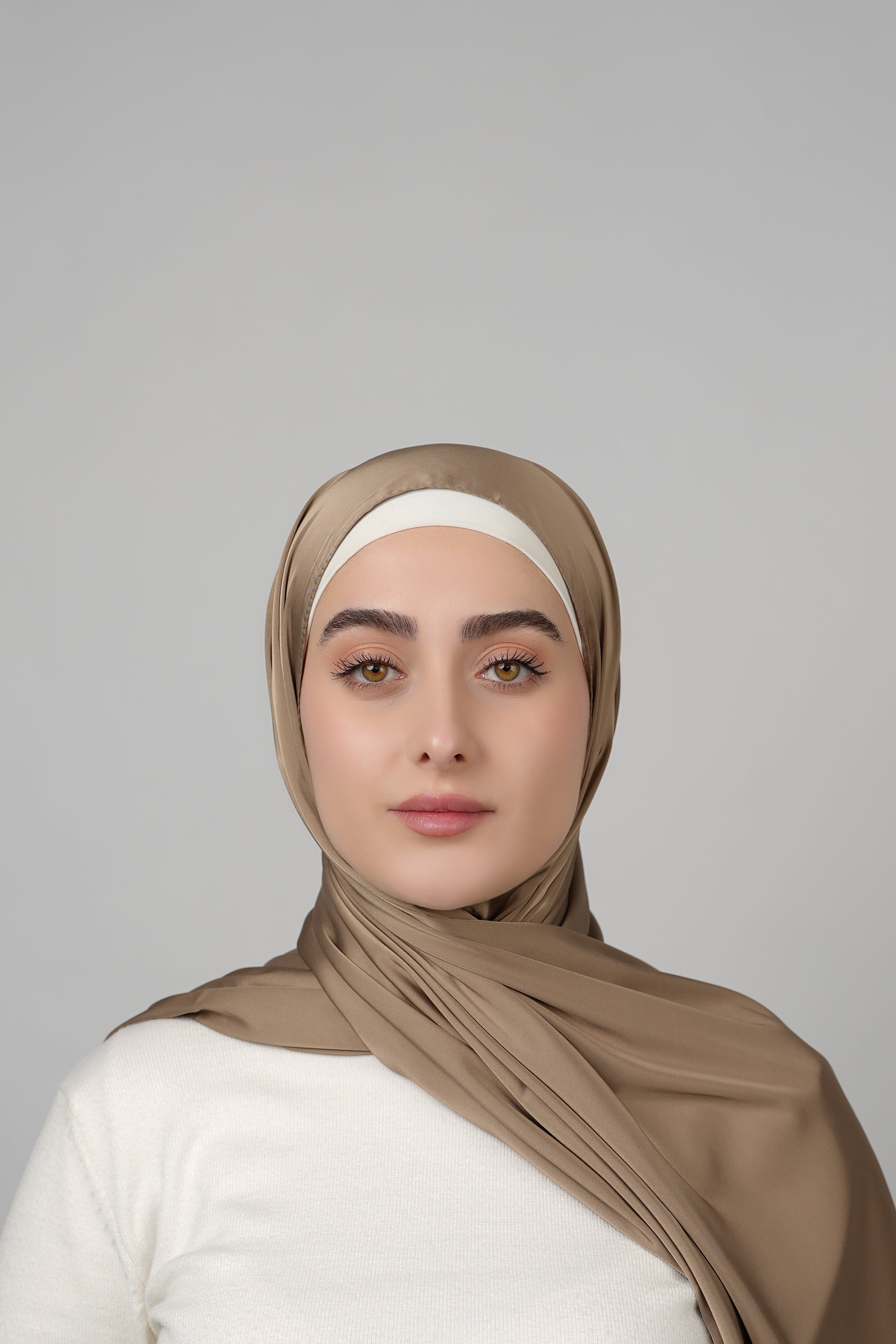 Plain Satin Hijab  Voile