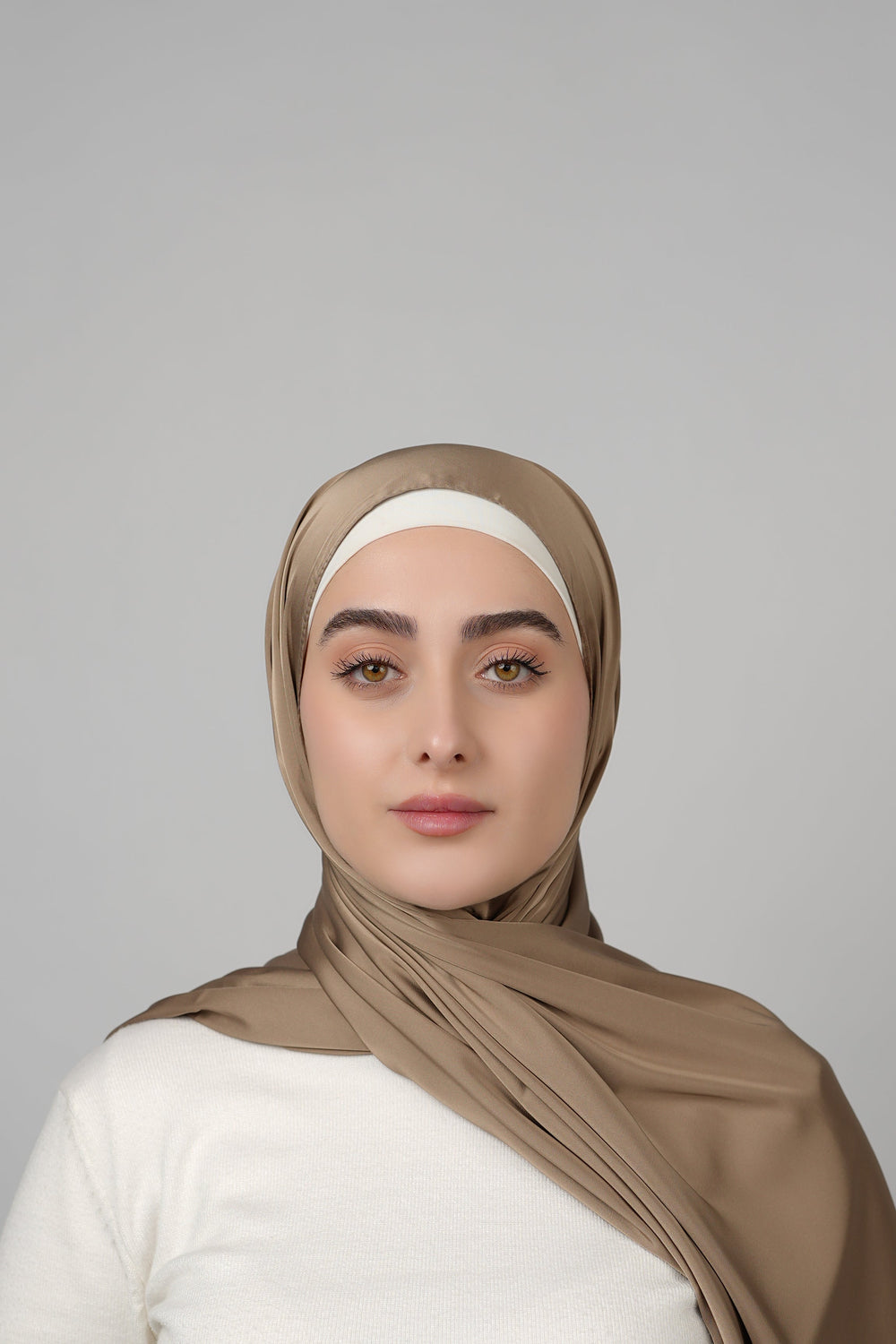 Plain Satin Hijab  Voile