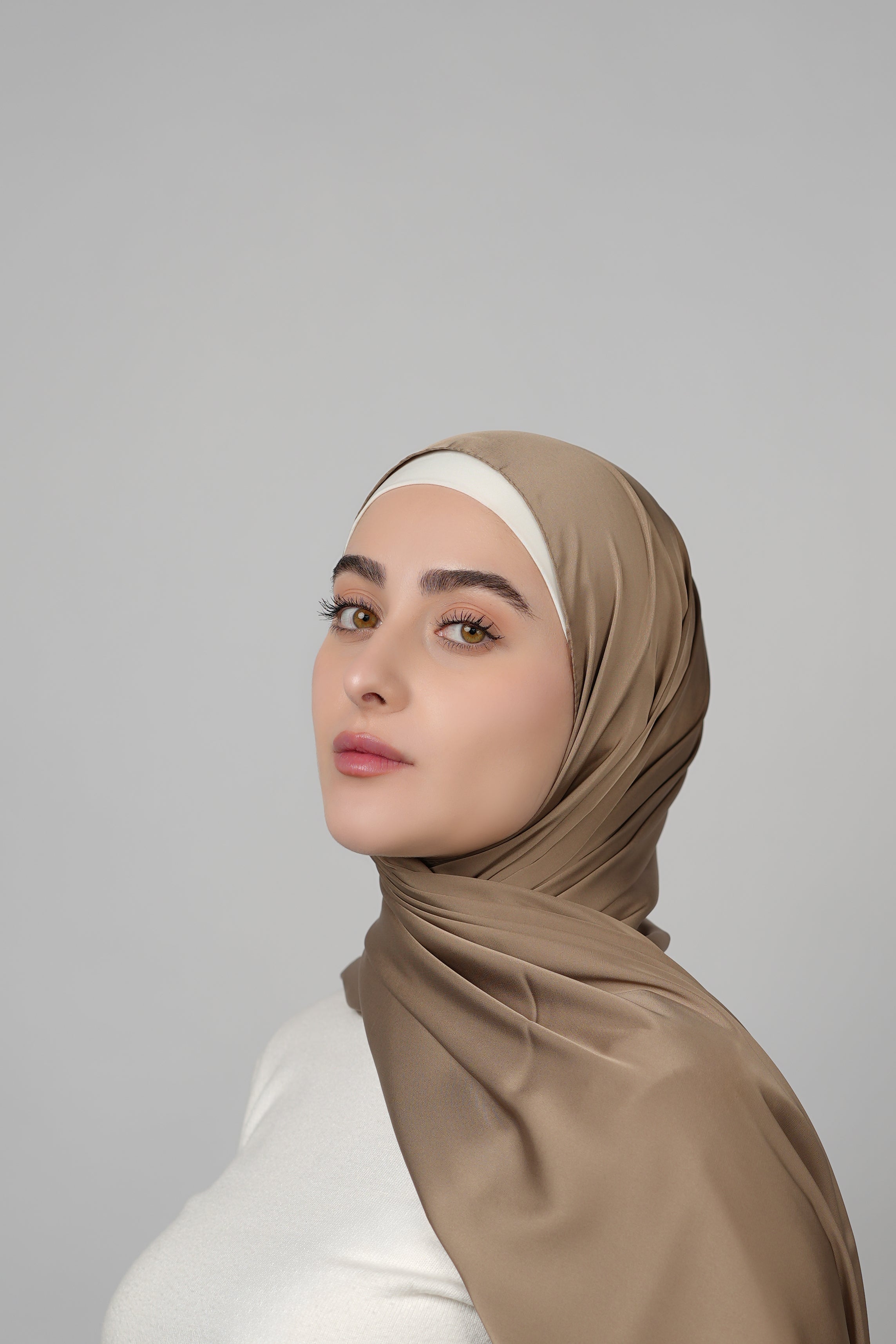 Plain Satin Hijab  Voile