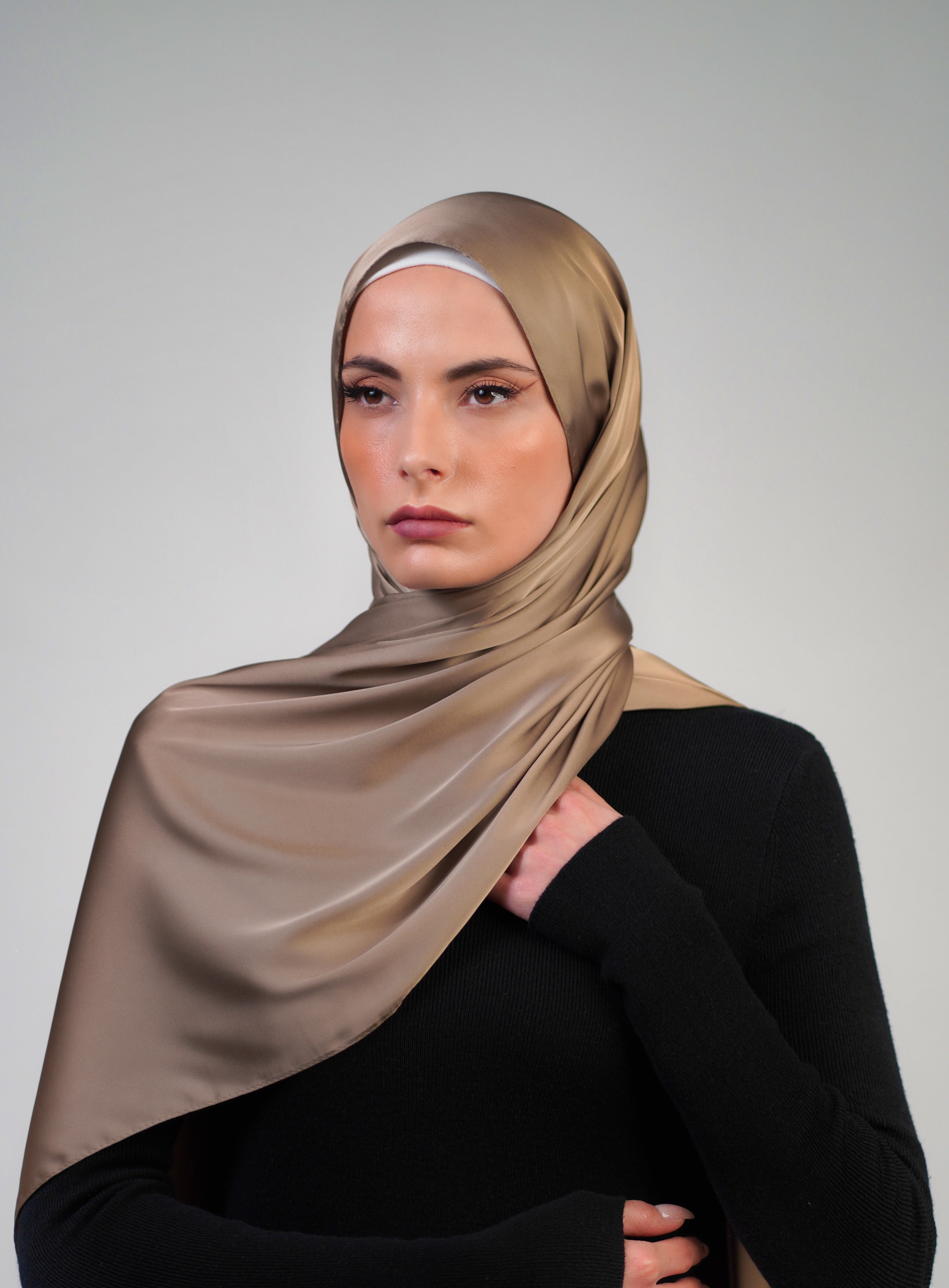 Plain Satin Hijab  Voile