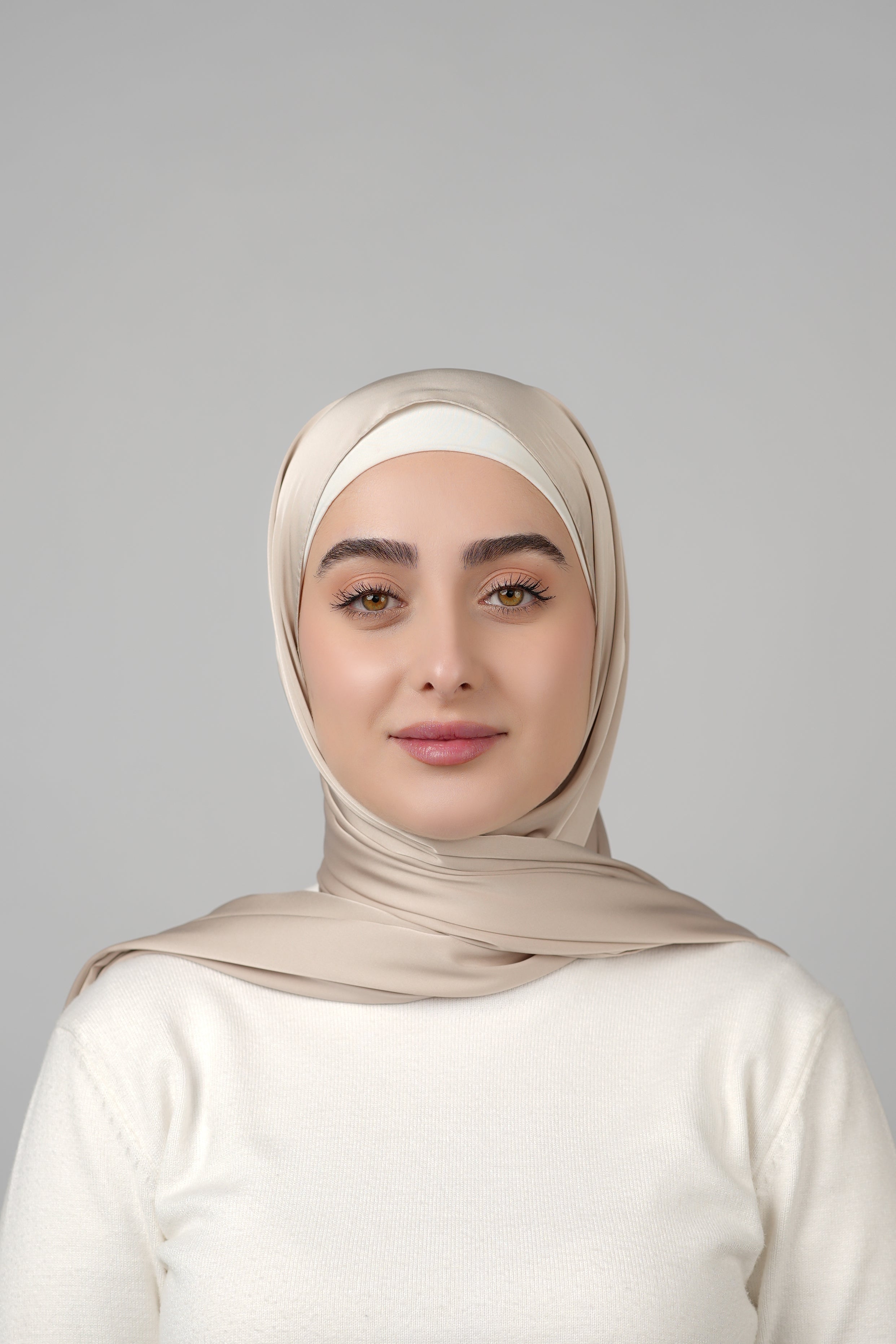 Plain Satin Hijab  Voile